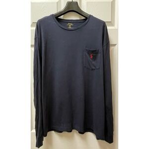 Polo Ralph Lauren‎ Men's X-Large Long Sleeve Navy Pocket Tee